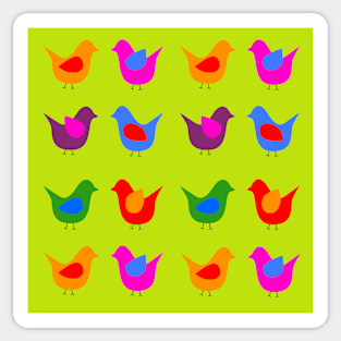 Pájaros escandinavos Sticker